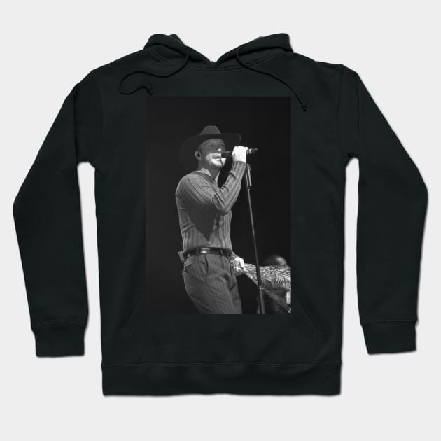 Tim McGraw BW Photograph Hoodie by Concert Photos